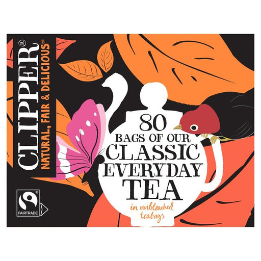 Clipper Fairtrade Everyday Tea Bags 80 per pack Botiga