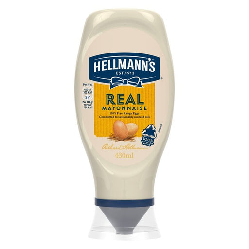 Hellmann's Real Squeezy Mayonnaise 430ml Botiga