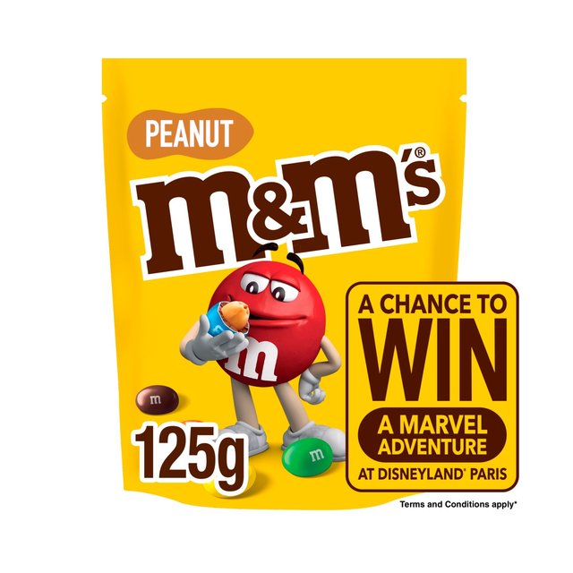 M&M's Crunchy Peanut & Milk Chocolate Bites Pouch Bag 125g Botiga