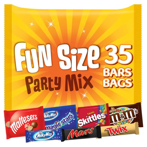 Mars, Maltesers, M&M's, Twix and more Funsize Milk Chocolate Party Bag 600g 600g Botiga