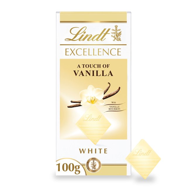 Lindt Excellence Natural Vanilla White Chocolate Bar 100g Botiga