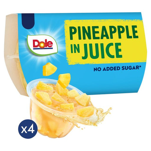 Dole Pineapple In Juice Fruit Pots Multipack 4 x 113g Botiga