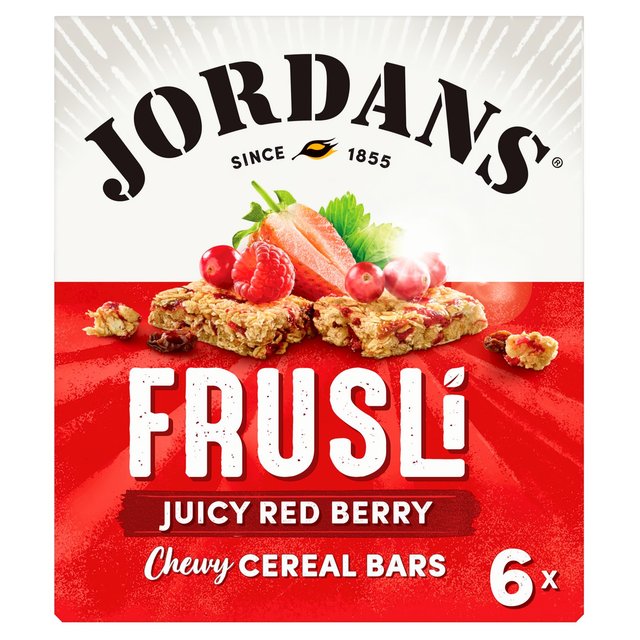 Jordans Red Berries Frusli Cereal Bars 6 x 30g Botiga