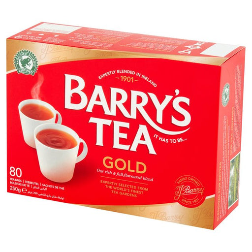Barry's Tea Gold Blend Tea Bags 80 per pack Botiga
