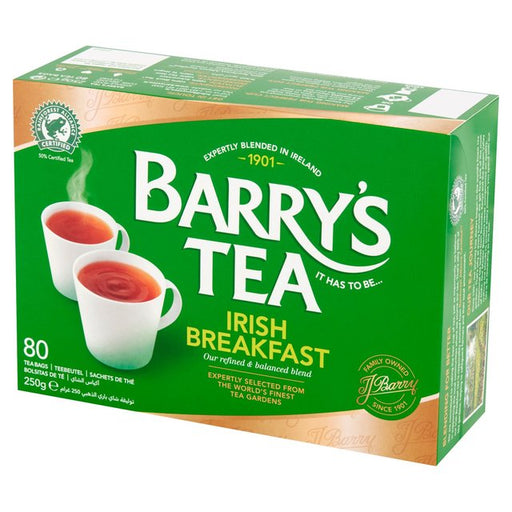 Barry's Tea Irish Breakfast Tea Bags 80 per pack Botiga