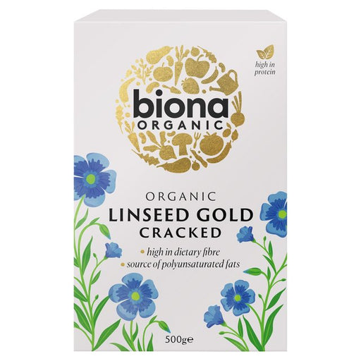 Biona Organic Cracked Linseed Gold 500g Botiga