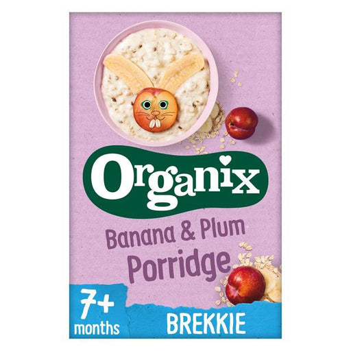 Organix Banana & Plum Organic Baby Porridge, 7 mths+ 200g Botiga