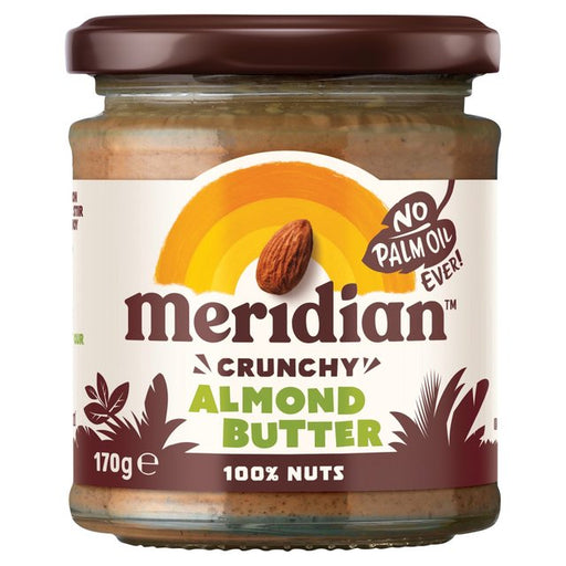 Meridian Crunchy Almond Butter 100% Nuts 170g Botiga