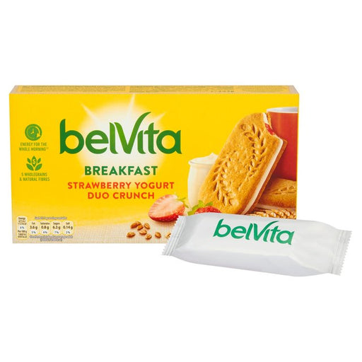 Belvita Strawberry Yogurt Duo Crunch Breakfast Biscuits 5 per pack Botiga