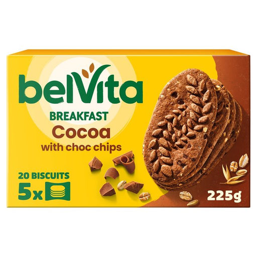 Belvita Cocoa Choc Chips Breakfast Biscuits 5 per pack Botiga