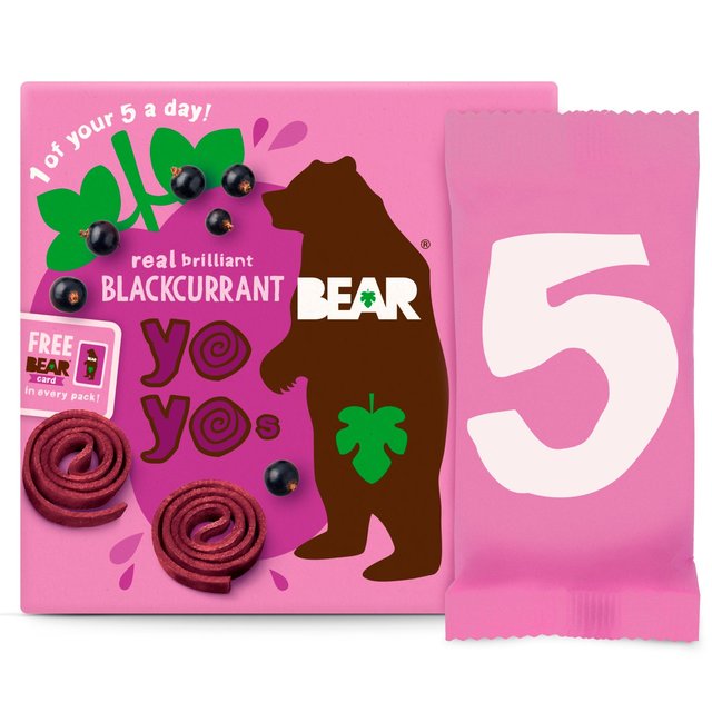 BEAR Fruit Yoyos Blackcurrant Multipack 5 x 20g Botiga