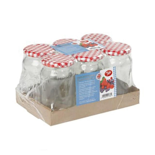 Tala 6 1lb Glass Jam Jars 455ml 6 per pack Botiga