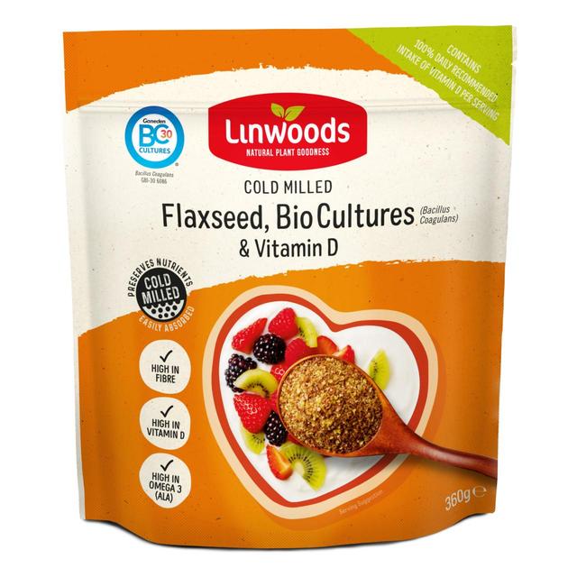 Linwoods Milled Flaxseed, Bio Cultures & Vitamin D 360g Botiga