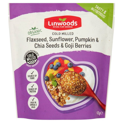 Linwoods Milled Flax, Sunflower Pumpkin Chia Seeds & Goji Berries 425g Botiga