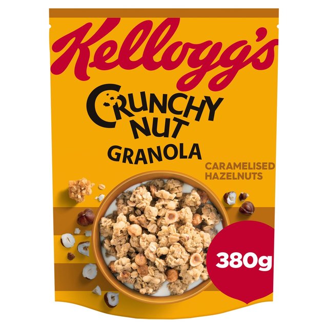 Kellogg's Crunchy Nut Caramelised Hazelnuts Breakfast Granola 380g Botiga