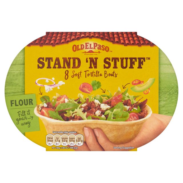 Old El Paso Stand 'N' Stuff Soft Flour Tortillas 193g Botiga