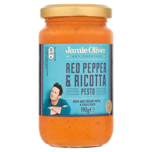 Jamie Oliver Red Pepper & Ricotta Pesto 190g Botiga