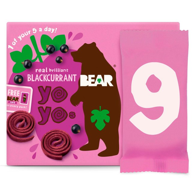 BEAR Fruit Yoyos Blackcurrant Family Pack 9 x 20g Botiga