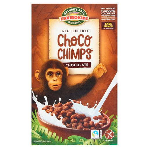 Nature's Path Envirokidz Organic Gluten Free Chocolate Choco Chimps Cereal 284g Botiga