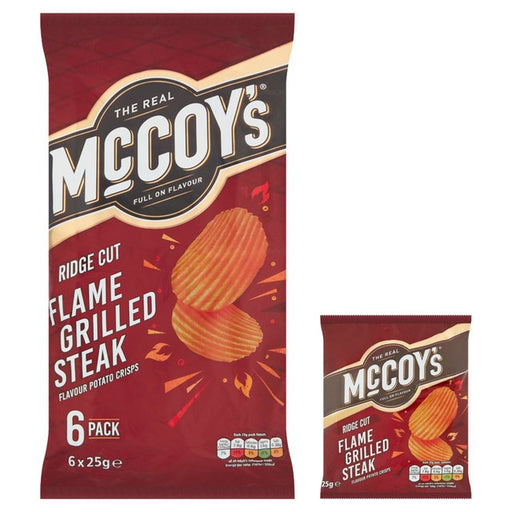 McCoy's Flame Grilled Steak Multipack Crisps 6 per pack Botiga