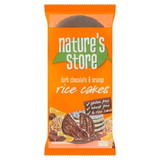 Nature's Store Gluten Free Dark Chocolate & Orange Rice Cakes 100g Botiga