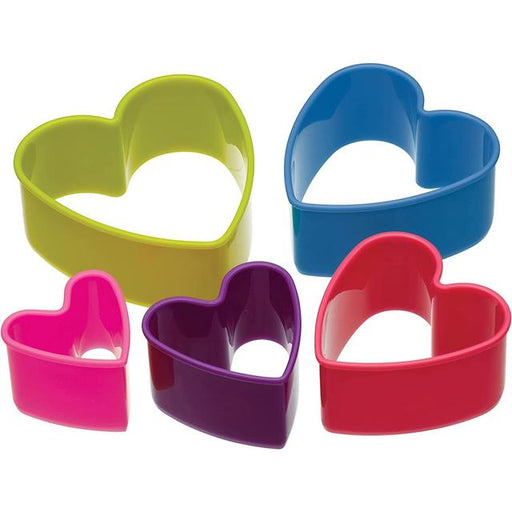 Heart Shaped Cookie Cutters 5 per pack Botiga