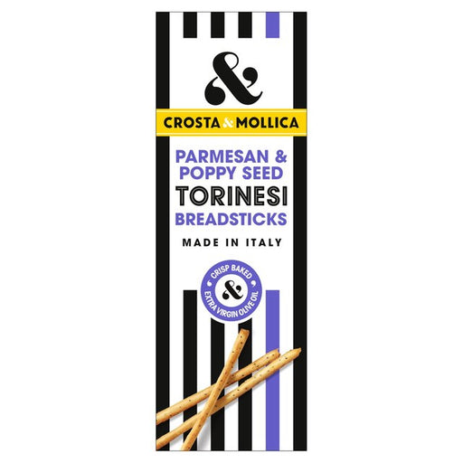 Crosta & Mollica Torinesi Parmesan & Poppy Seed Breadsticks 120g Botiga