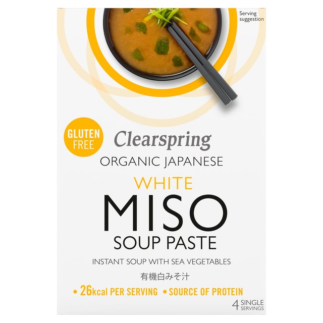 Clearspring Organic Japanese White Miso Instant Soup Paste 4 x 15g Botiga