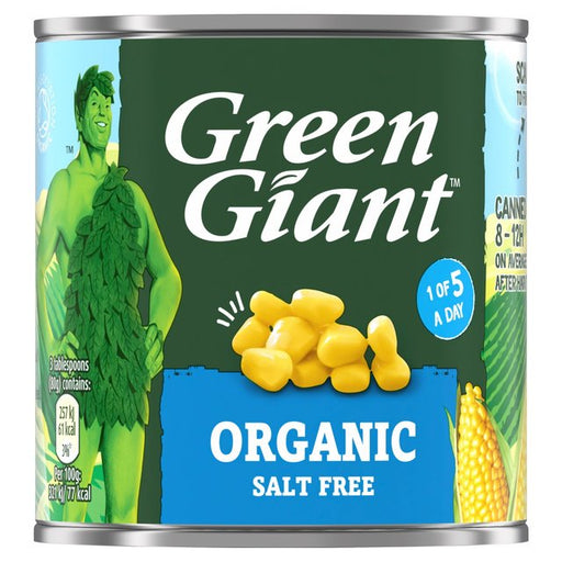 Green Giant Organic Salt Free Sweetcorn 150g Botiga