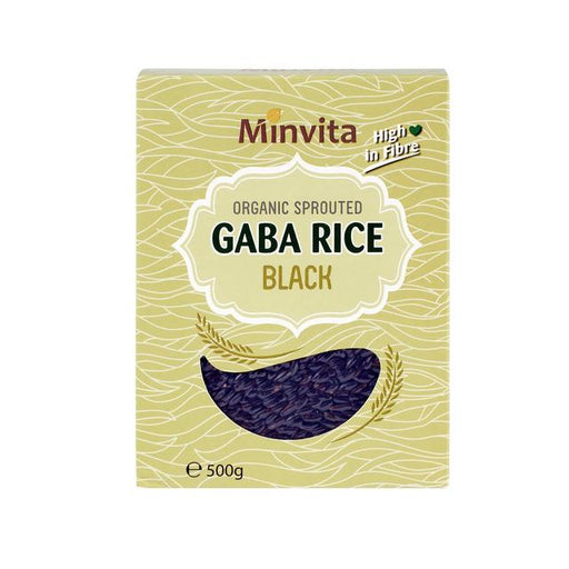 Minvita Organic Sprouted Black GABA Rice 500g Botiga