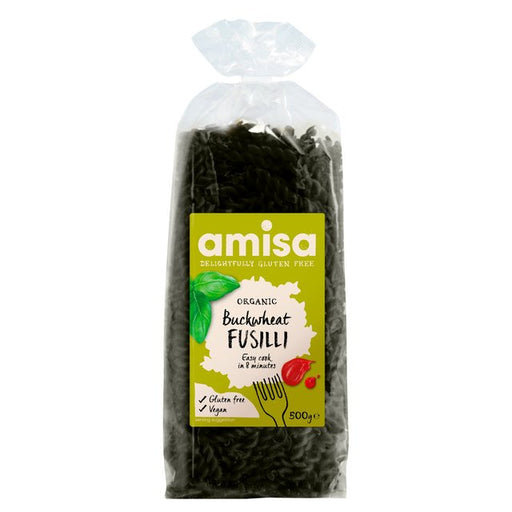 Amisa Organic Gluten Free Buckwheat Fusilli 500g Botiga