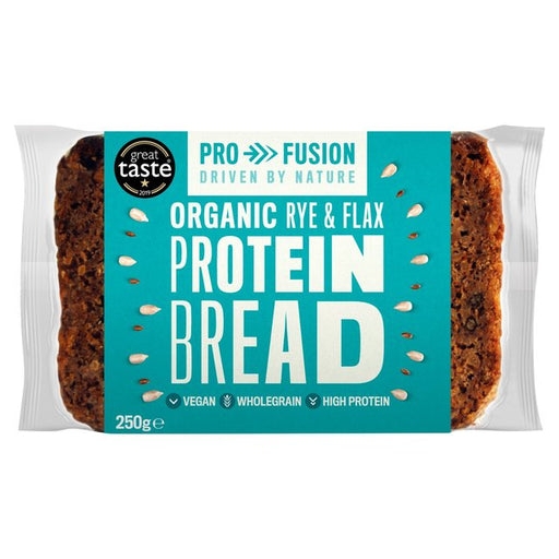 Profusion Organic Protein Bread Rye & Flax 250g Botiga