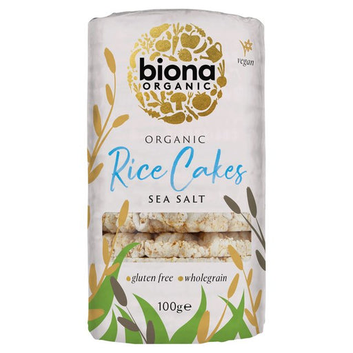 Biona Organic Rice Cakes With Sea Salt 100g Botiga