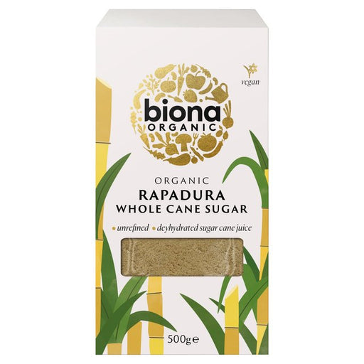 Biona Organic Rapadura Whole Cane Sugar 500g Botiga