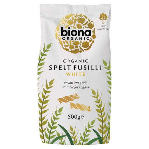 Biona Organic Spelt Fusilli White Pasta 500g Botiga