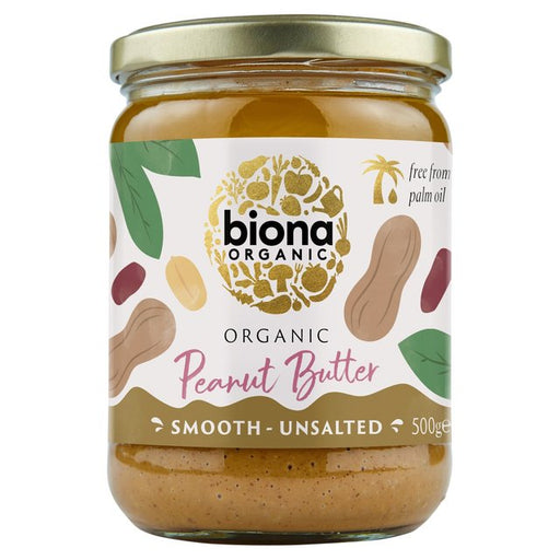 Biona Organic Peanut Butter Smooth 500g Botiga