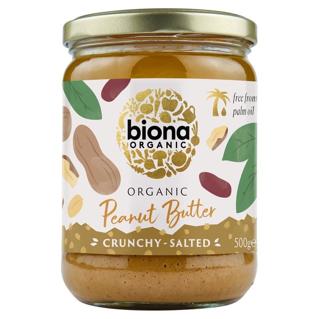 Biona Organic Peanut Butter Crunchy 500g Botiga