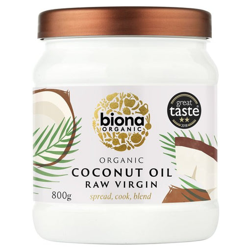 Biona Organic Coconut Virgin Oil Raw 800g Botiga