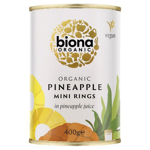 Biona Organic Pineapple Mini Rings 400g Botiga