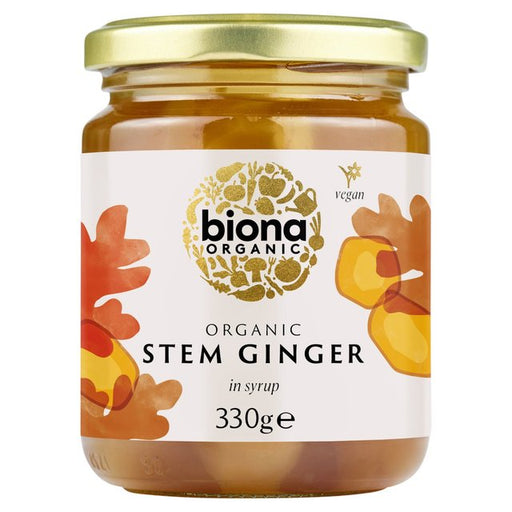 Biona Organic Stem Ginger In Syrup 330g Botiga