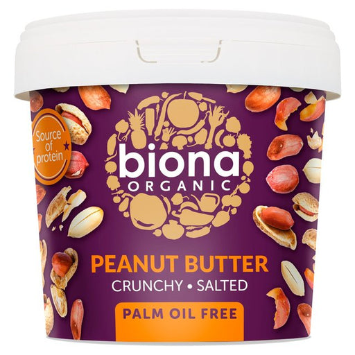 Biona Organic Peanut Butter Crunchy 1kg Botiga