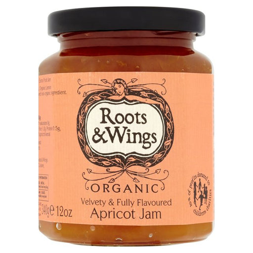 Roots & Wings Organic Apricot Jam 340g Botiga