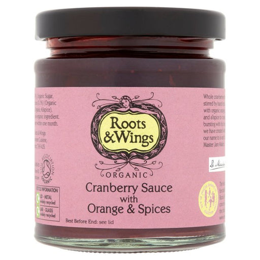 Roots & Wings Organic Cranberry Sauce 200g Botiga