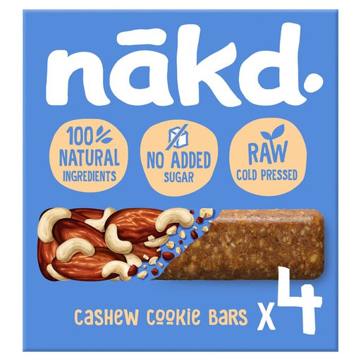 nakd. Cashew Cookie Fruit & Nut Bars Multipack 4 x 35g Botiga