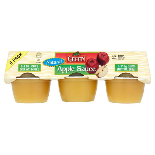 Gefen Natural Apple Sauce Mini Cups 6 x 113g Botiga