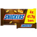 Snickers Caramel Nougat Peanuts & Milk Chocolate Snack Bars Multipack 4 x 41.7g Botiga