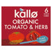 Kallo Organic Tomato & Herb Stock Cubes 6 x 11g Botiga