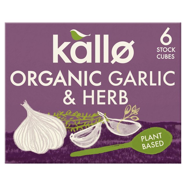 Kallo Organic Garlic & Herb Stock Cubes 6 x 11g Botiga