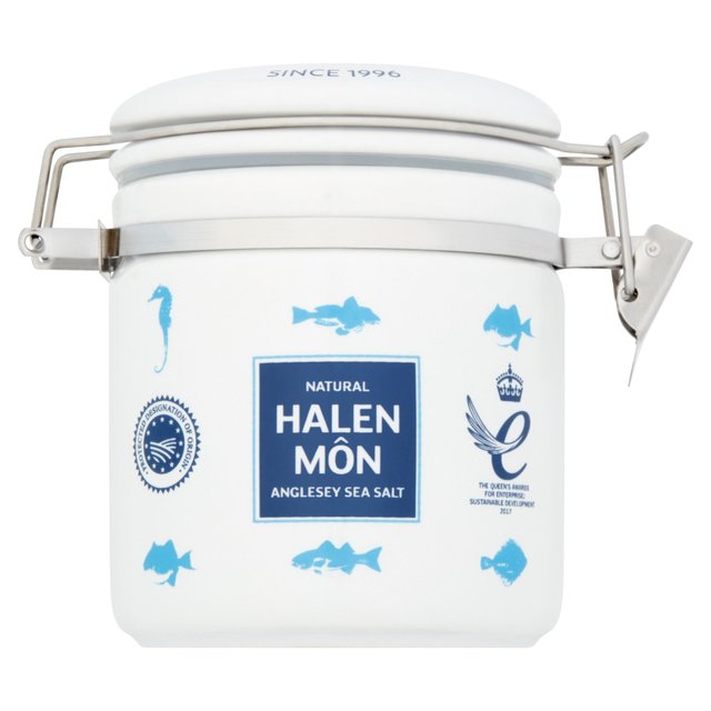 Halen Mon Pure Sea Salt PDO in Ceramic Jar 100g Botiga