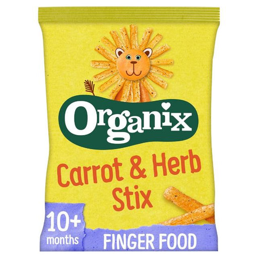 Organix Carrot Organic Stix Toddler Snack 10 months+ 15g Botiga